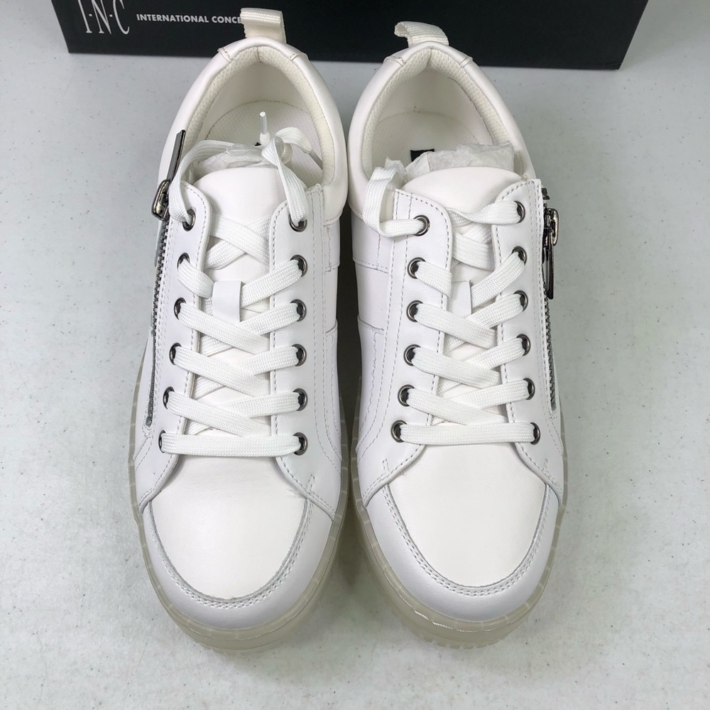 INC International Concepts Zepp White Sneakers - Picture 4 of 8